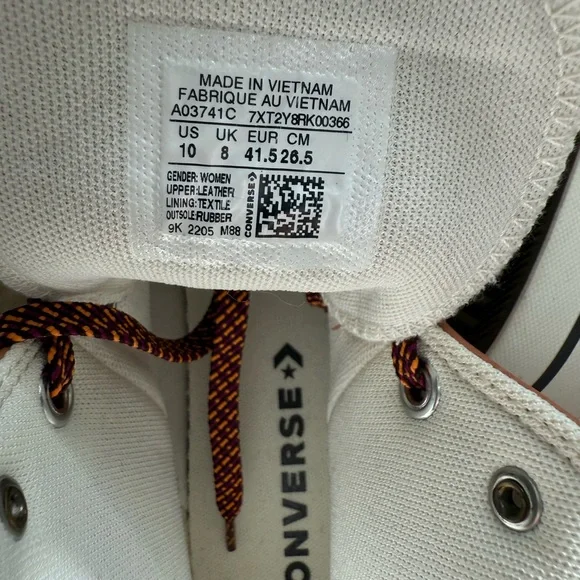 Converse Chuck Taylor All Star Lift Hi platform sneakers leather Size 10 - Picture 5 of 5